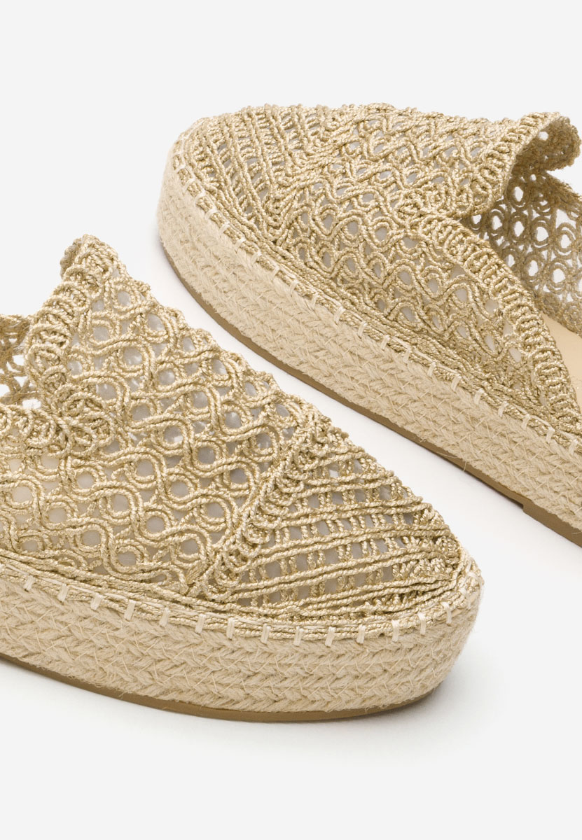 Ženske klompa Maude zlatno