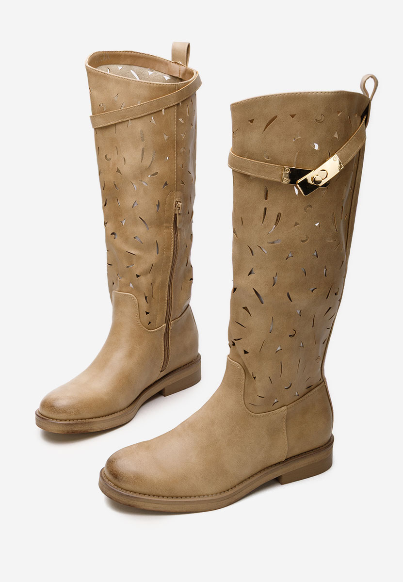 Čizme fara toc Florina kaki
