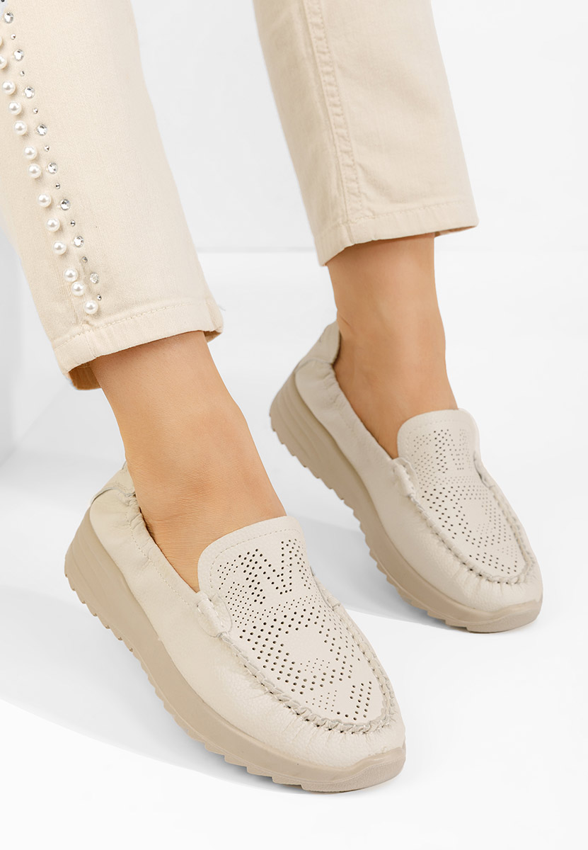 Ženske mokasinke Suzy bež