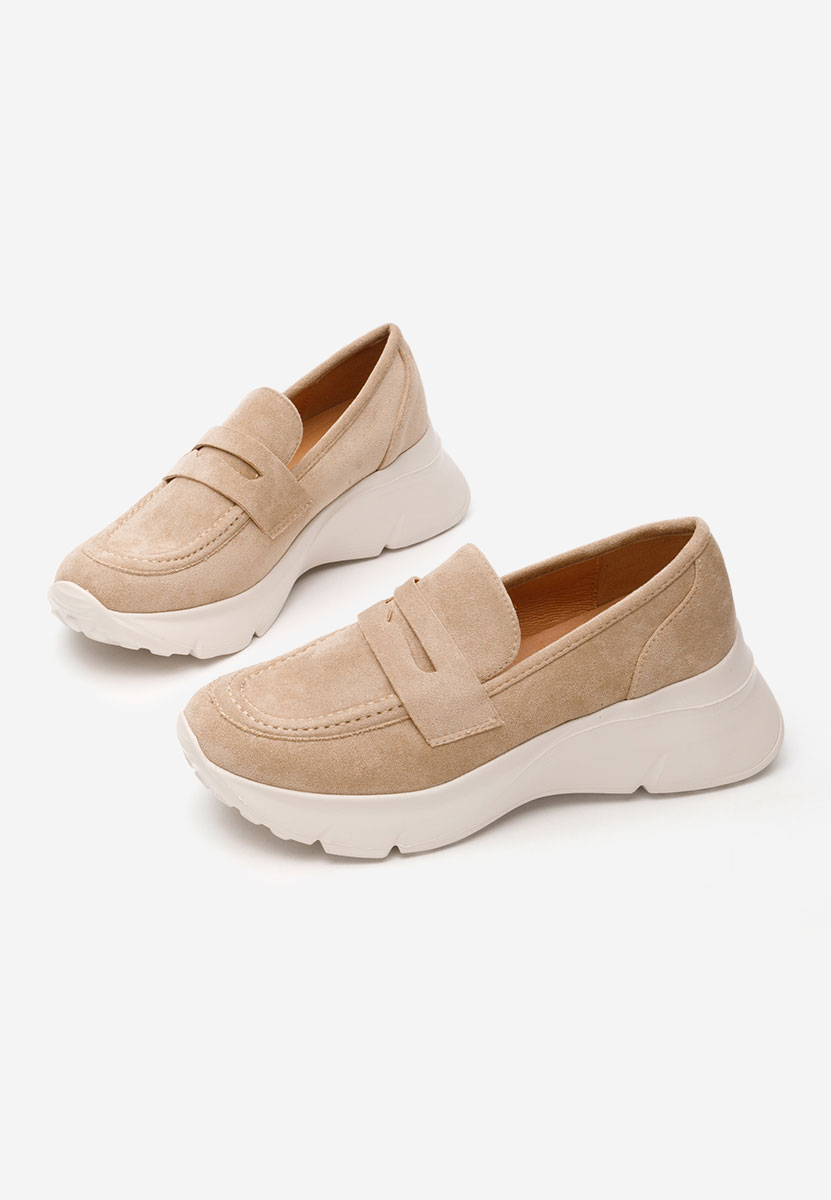 Mokasinke s platformom Almata kaki