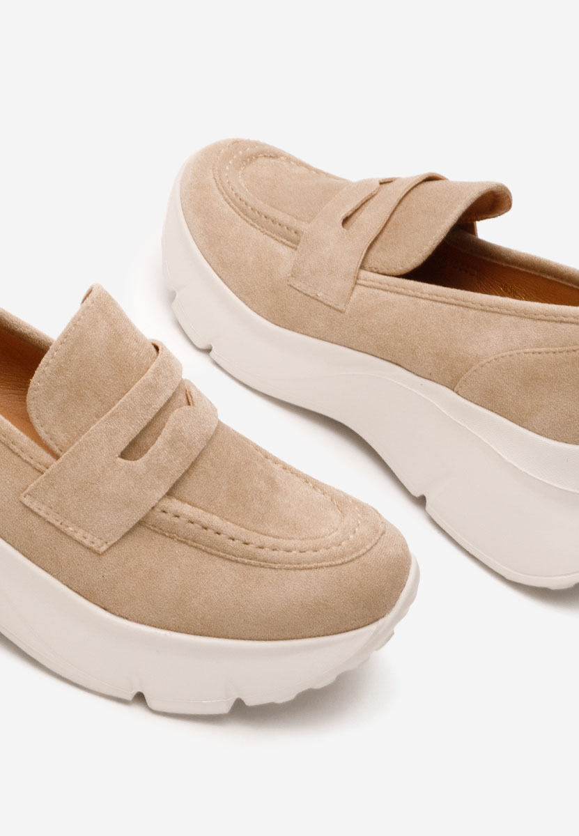 Mokasinke s platformom Almata kaki