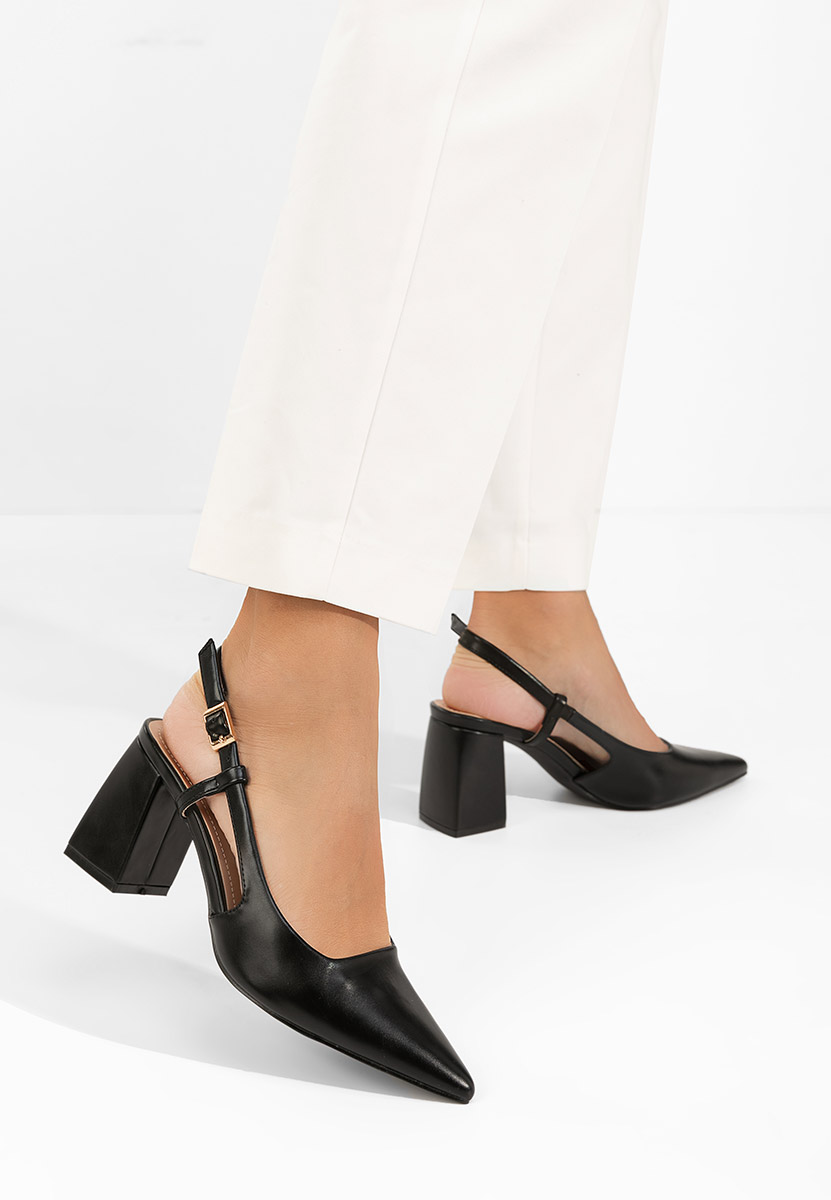 Salonke na blok petu Caprice crno