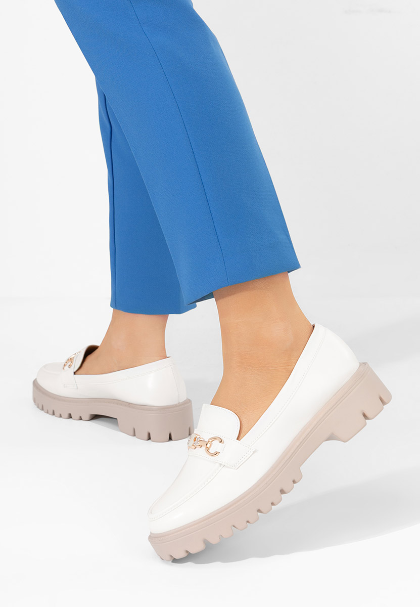 Ženske loafers Aelle Bijele