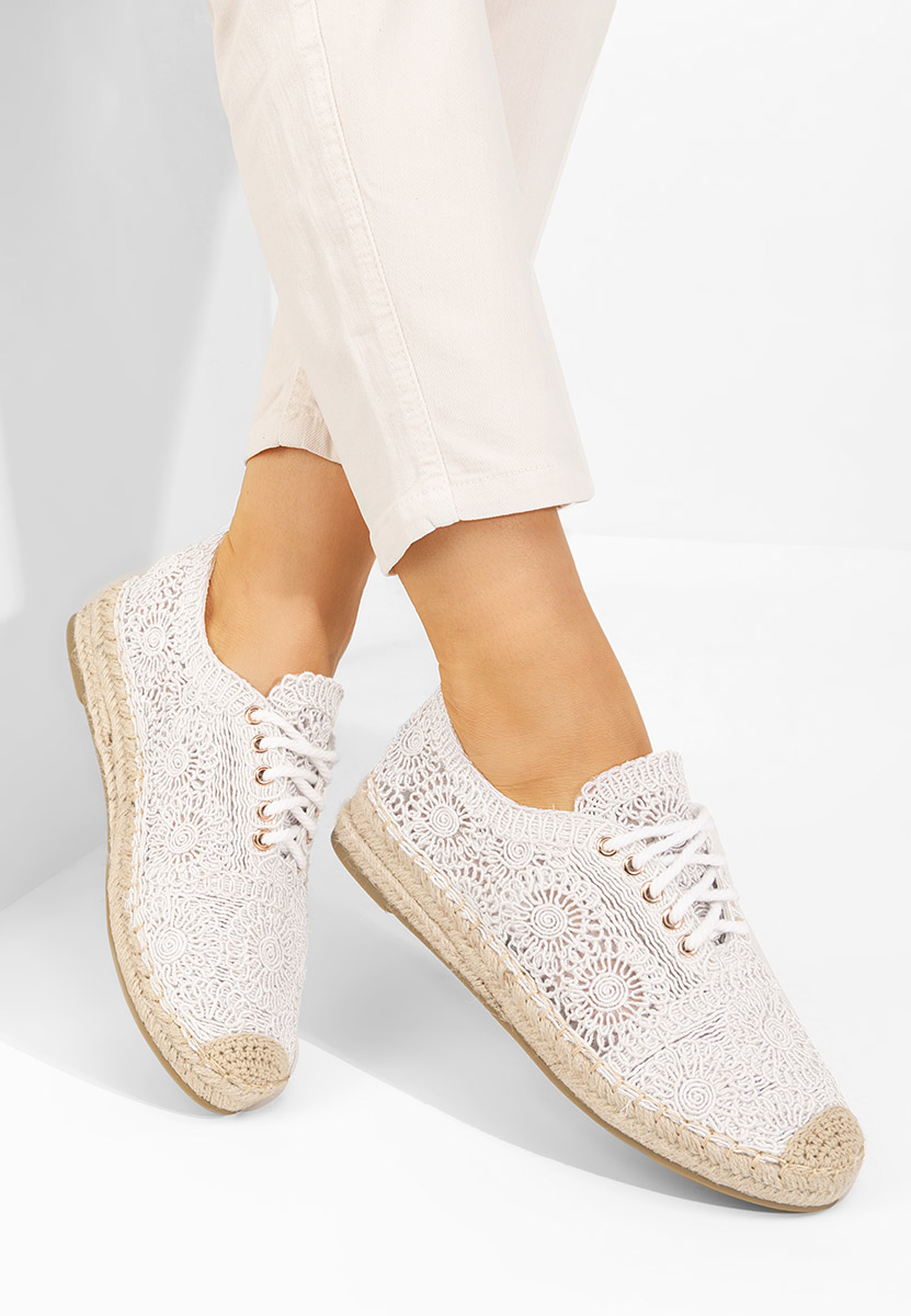 Espadrilles za ženske Klarysa bijele