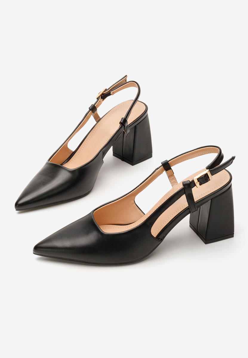 Salonke na blok petu Caprice crno