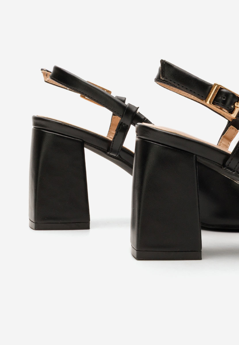 Salonke na blok petu Caprice crno