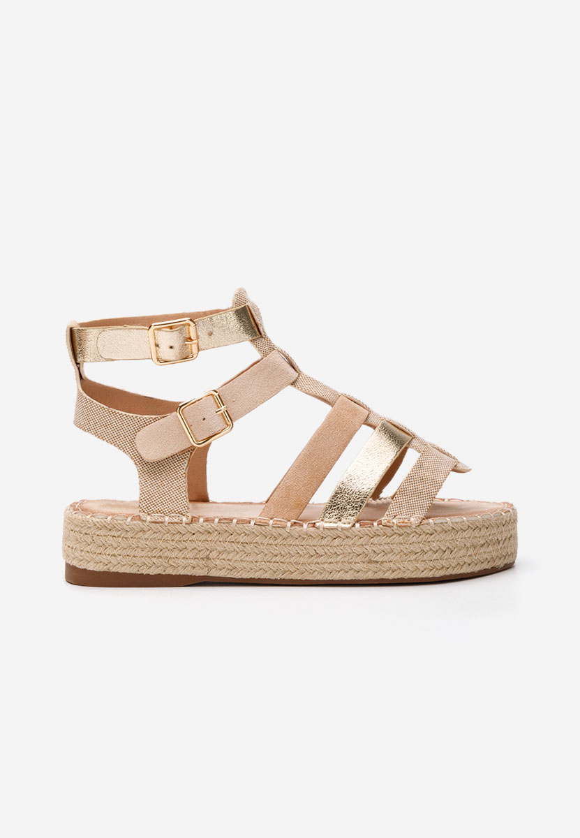 Sandale s platformom Elimosa kaki