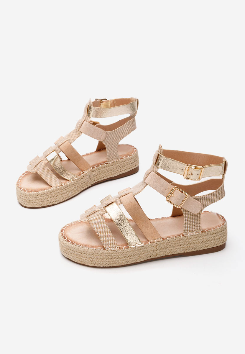 Sandale s platformom Elimosa kaki