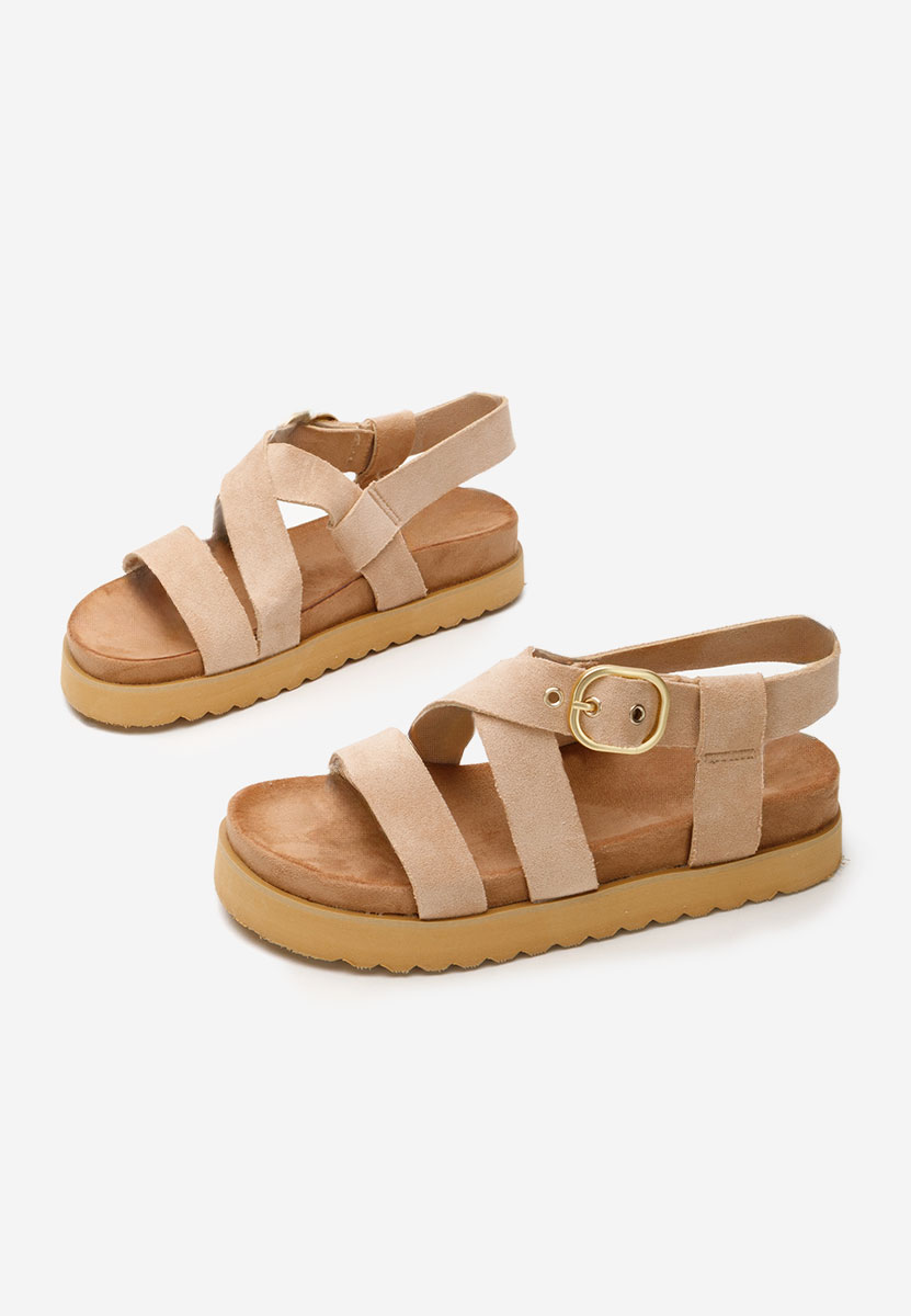 Ženske sandale Karmina kaki