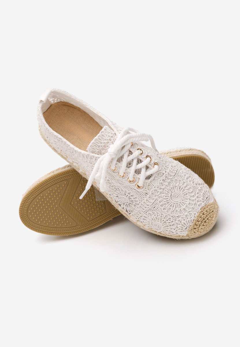 Espadrilles za ženske Klarysa bijele