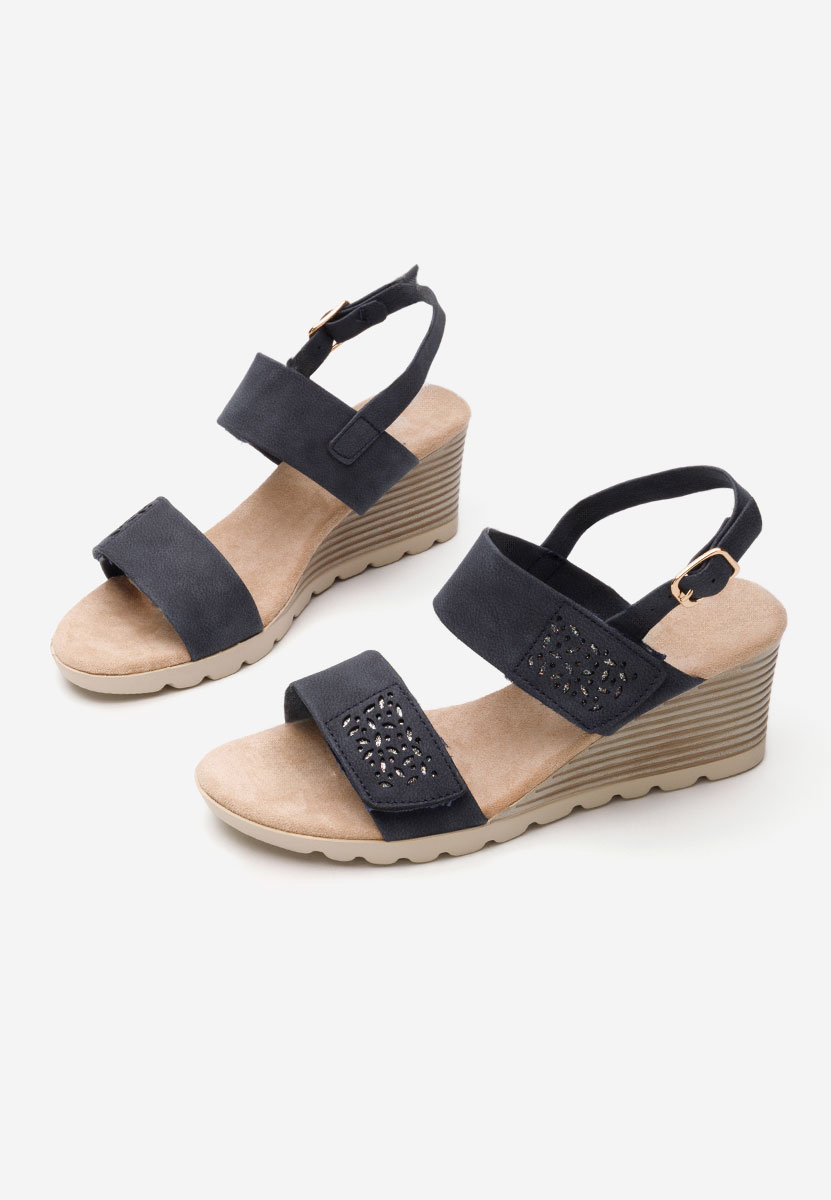 Sandale s platformom Mayme plave