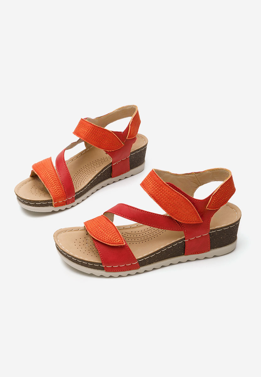 Sandale s platformom Falia crveno