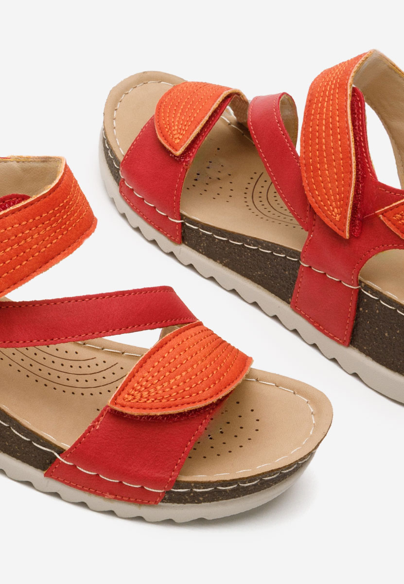 Sandale s platformom Falia crveno