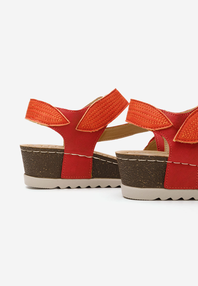 Sandale s platformom Falia crveno