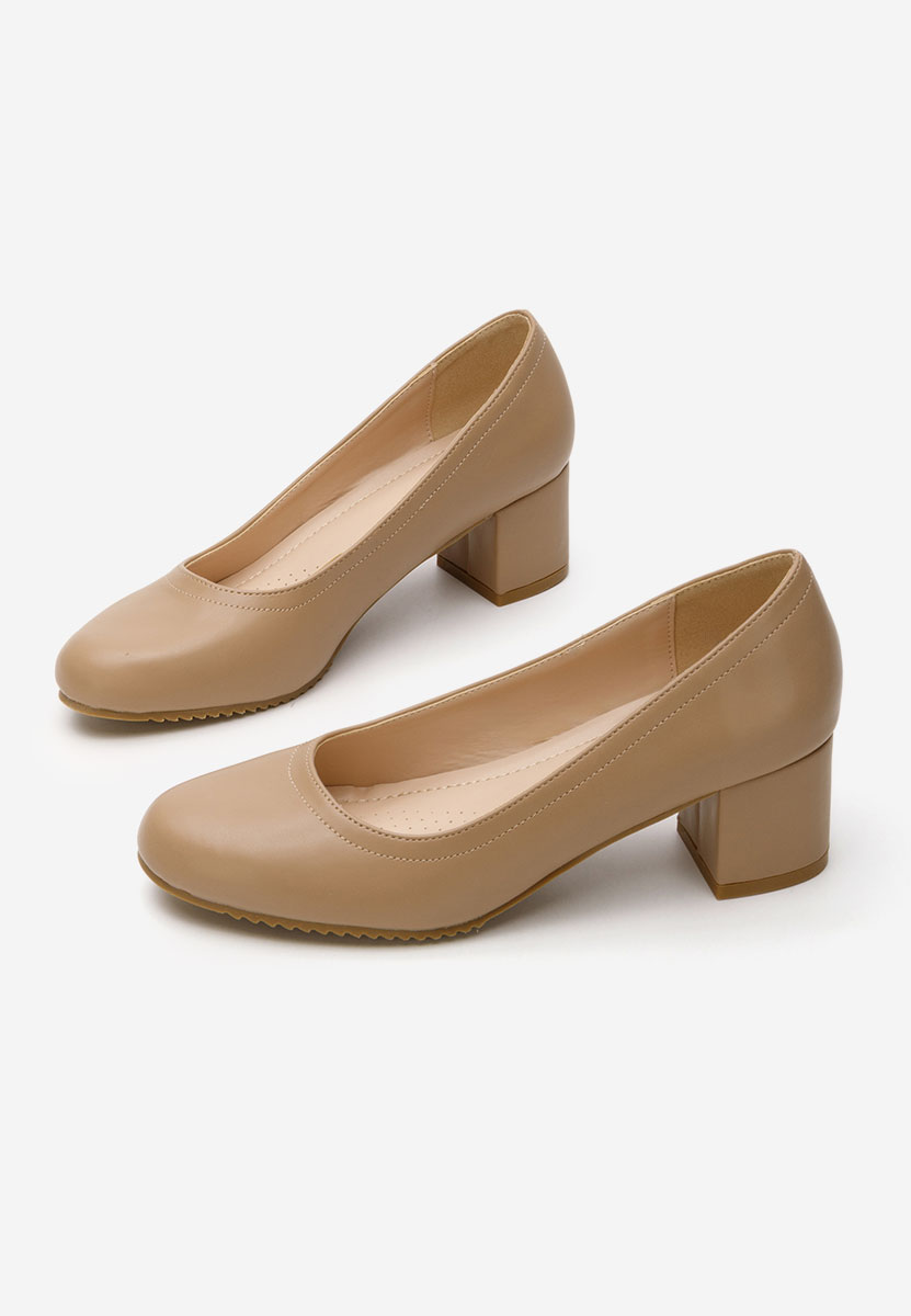 Cipele na srednje visoku petu Zinia kaki