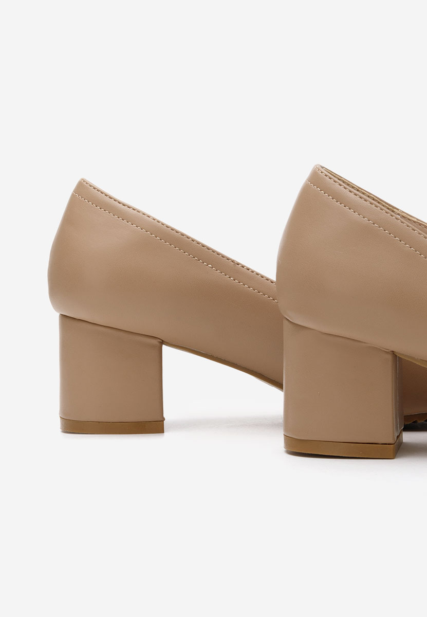 Cipele na srednje visoku petu Zinia kaki