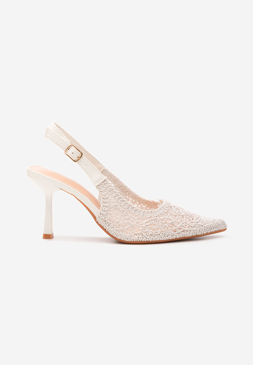 Štikle na visoku petu Besima bijele