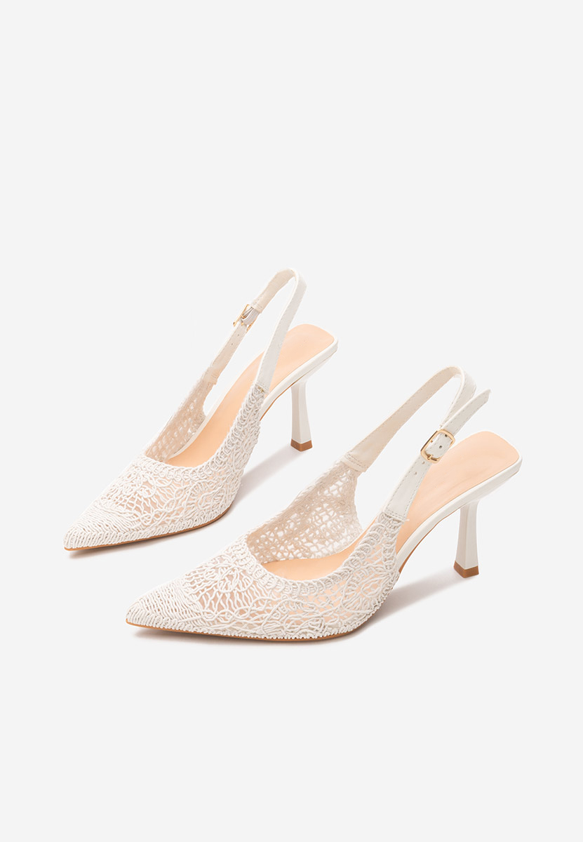 Štikle na visoku petu Besima bijele