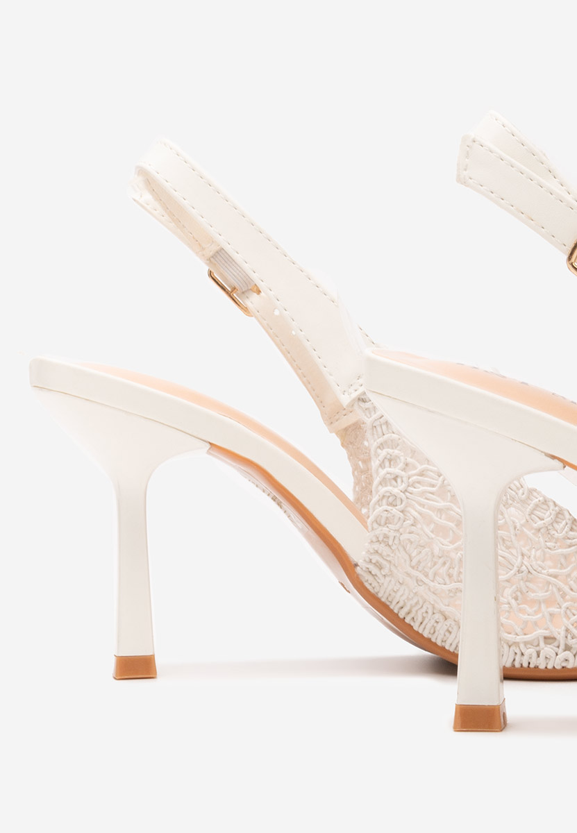 Štikle na visoku petu Besima bijele