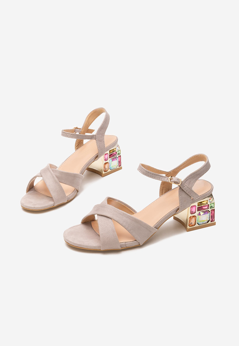 Sandale s petu Susia sivo