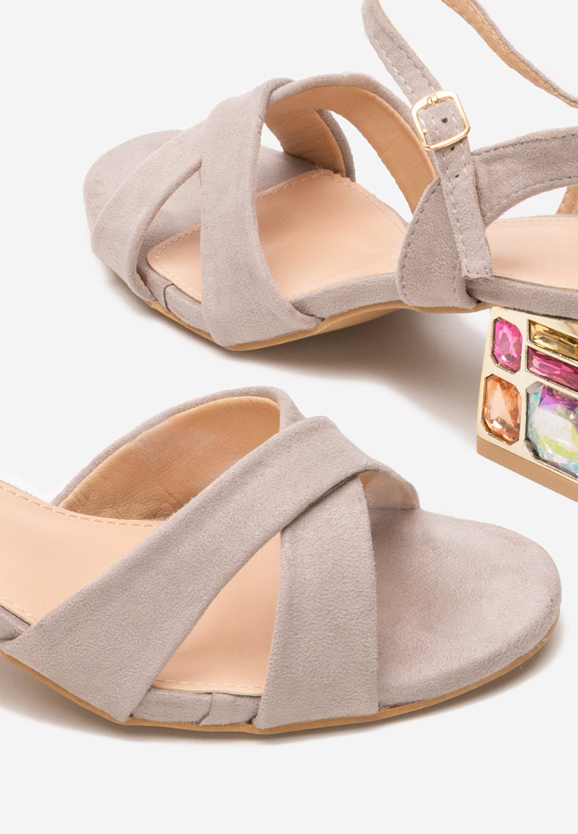 Sandale s petu Susia sivo