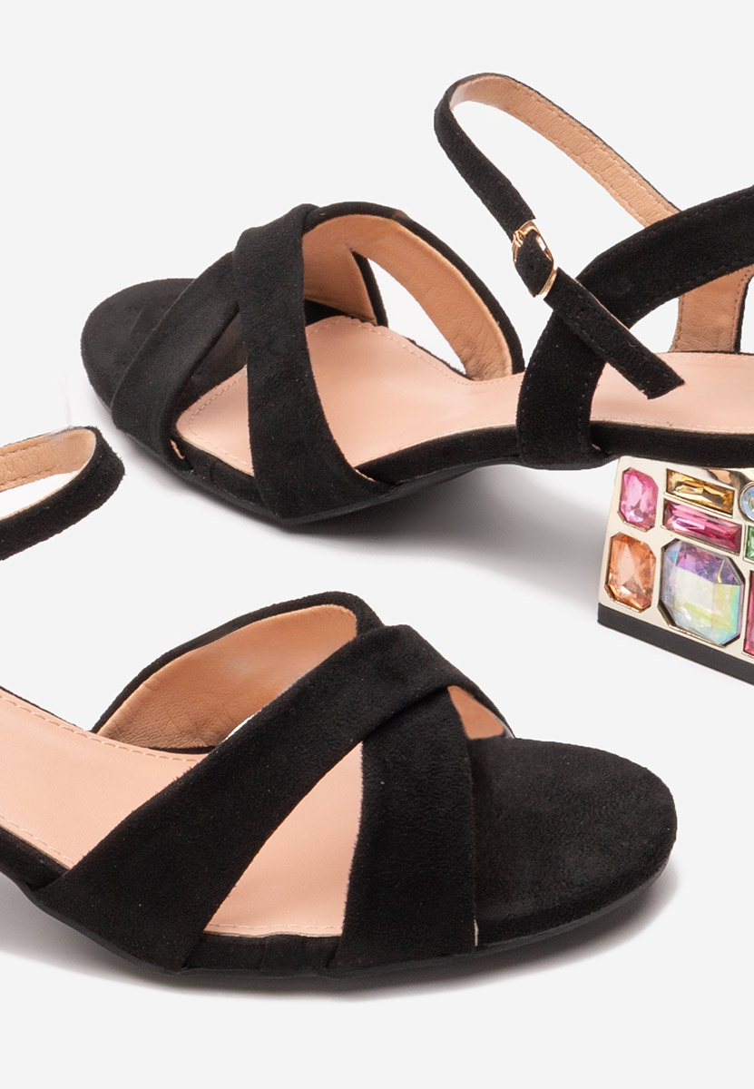 Sandale s petu Susia crno