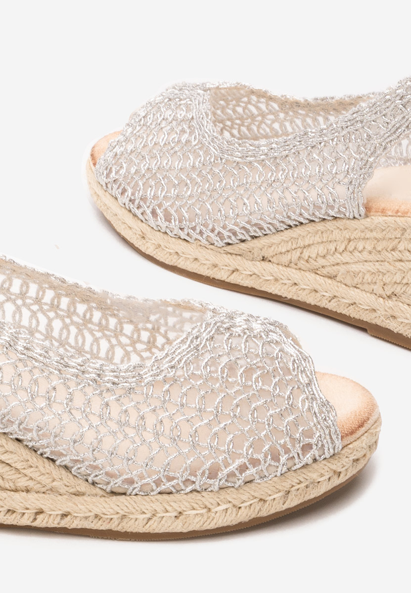 Sandale s platformom Xiomara srebrno