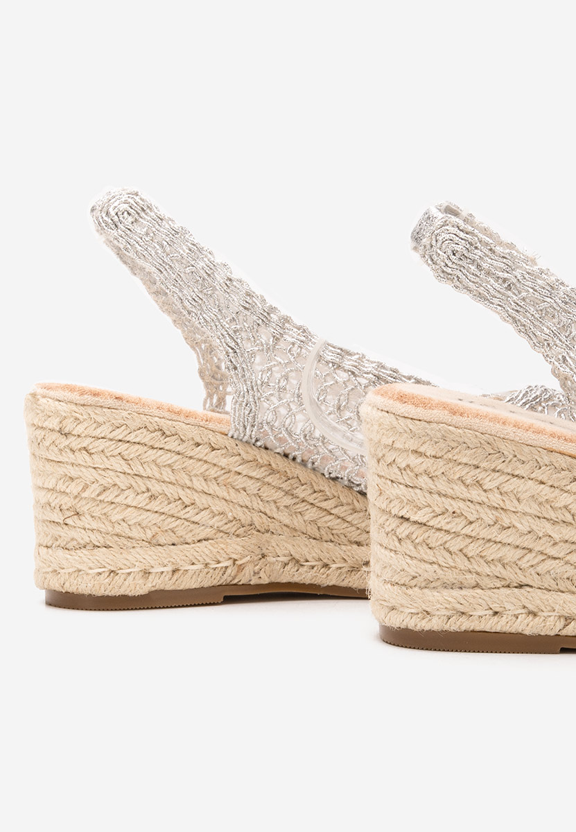 Sandale s platformom Xiomara srebrno