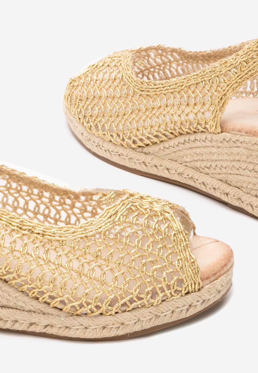 Sandale s platformom Xiomara zlatno