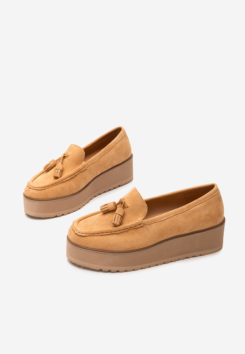 Mokasinke s platformom Leondra kaki