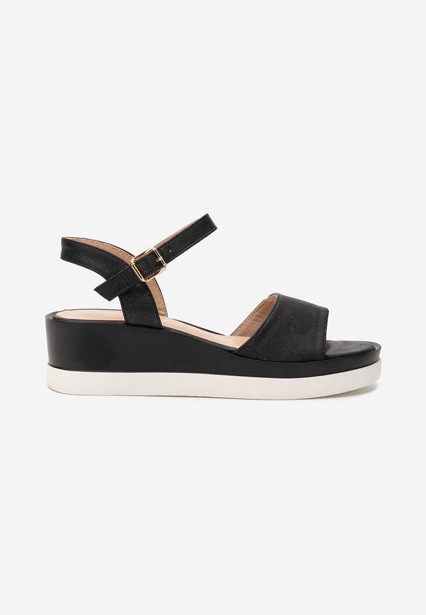 Sandale s platformom Aurola crno