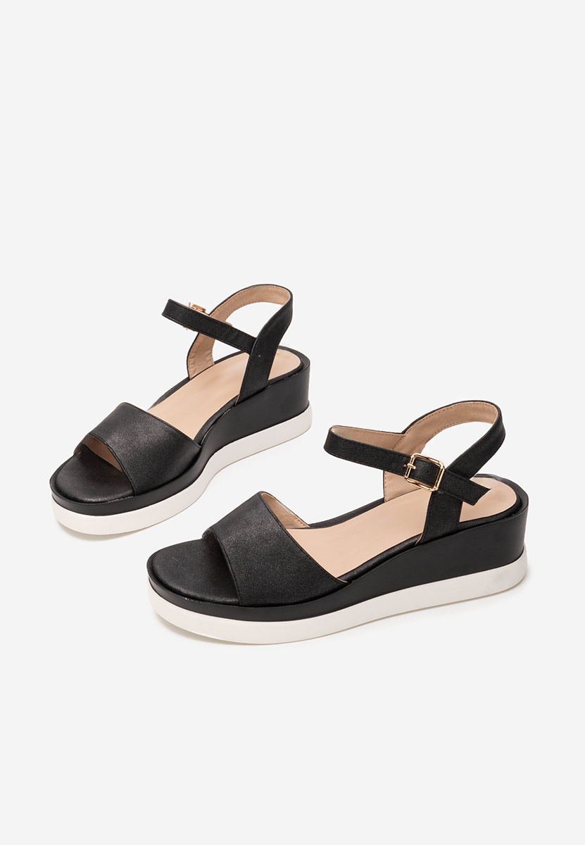 Sandale s platformom Aurola crno
