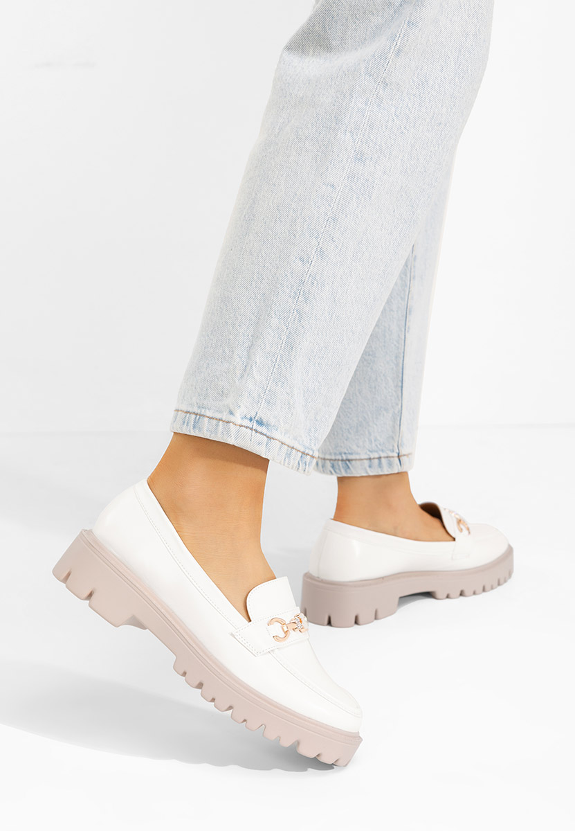 Ženske loafers Aelle Bijele
