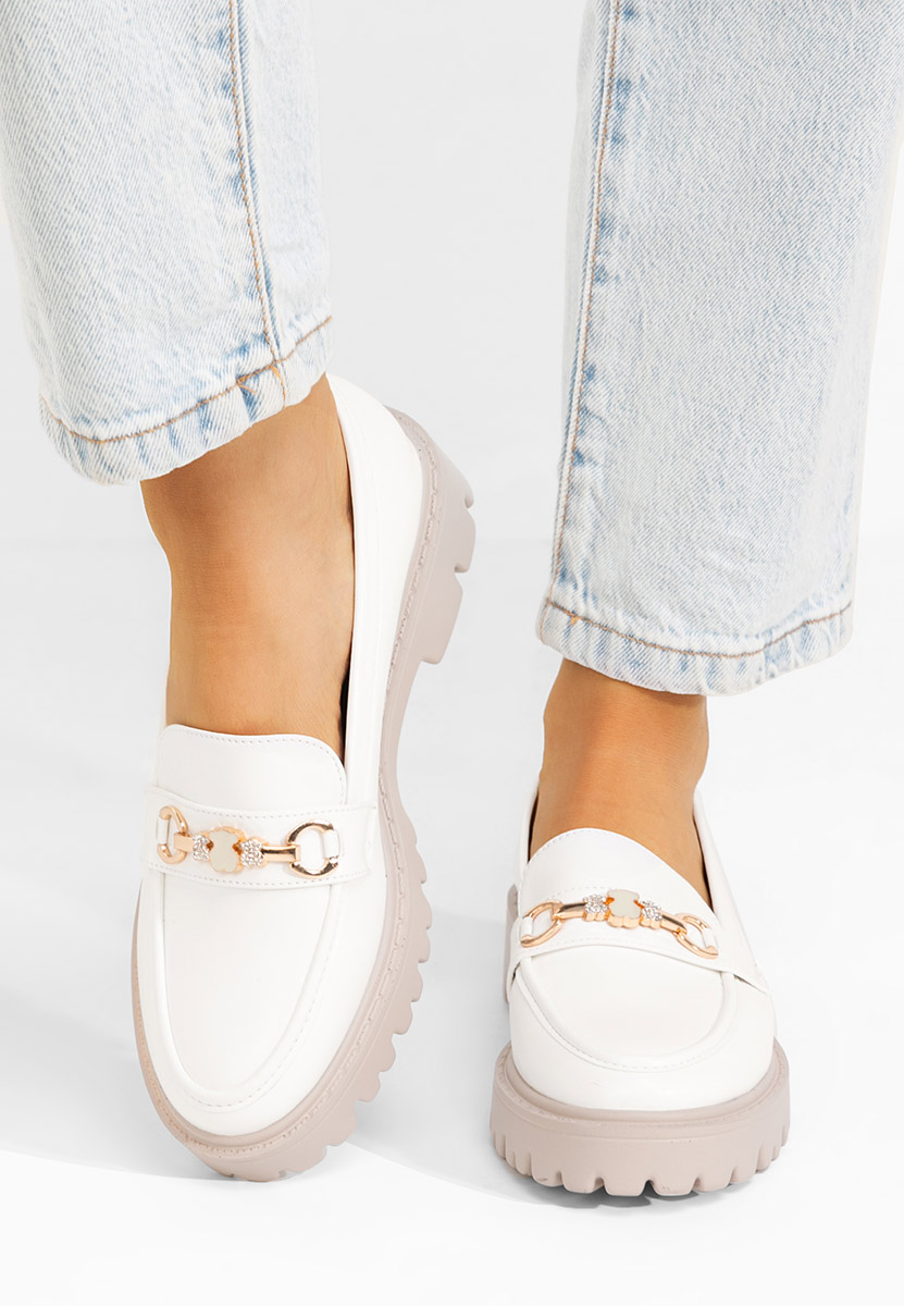 Ženske loafers Aelle Bijele