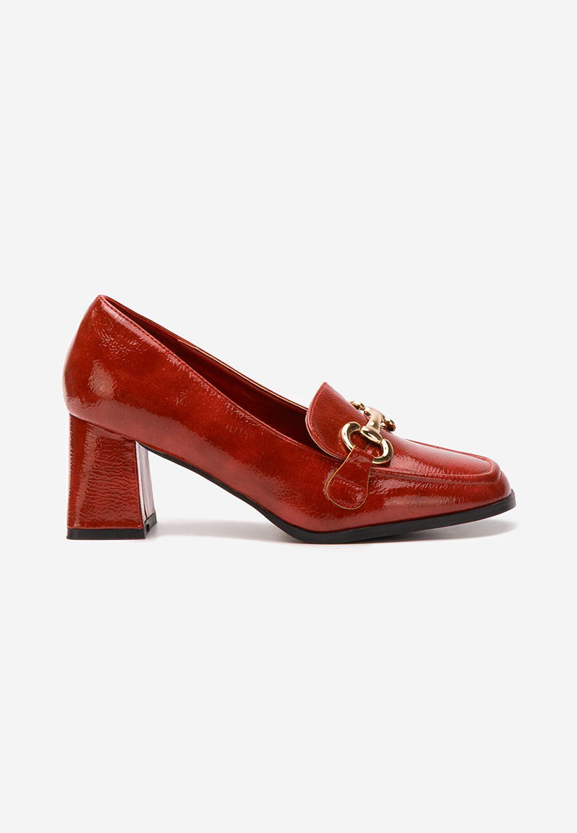 Loafers cipele Velosa vinsko crvena