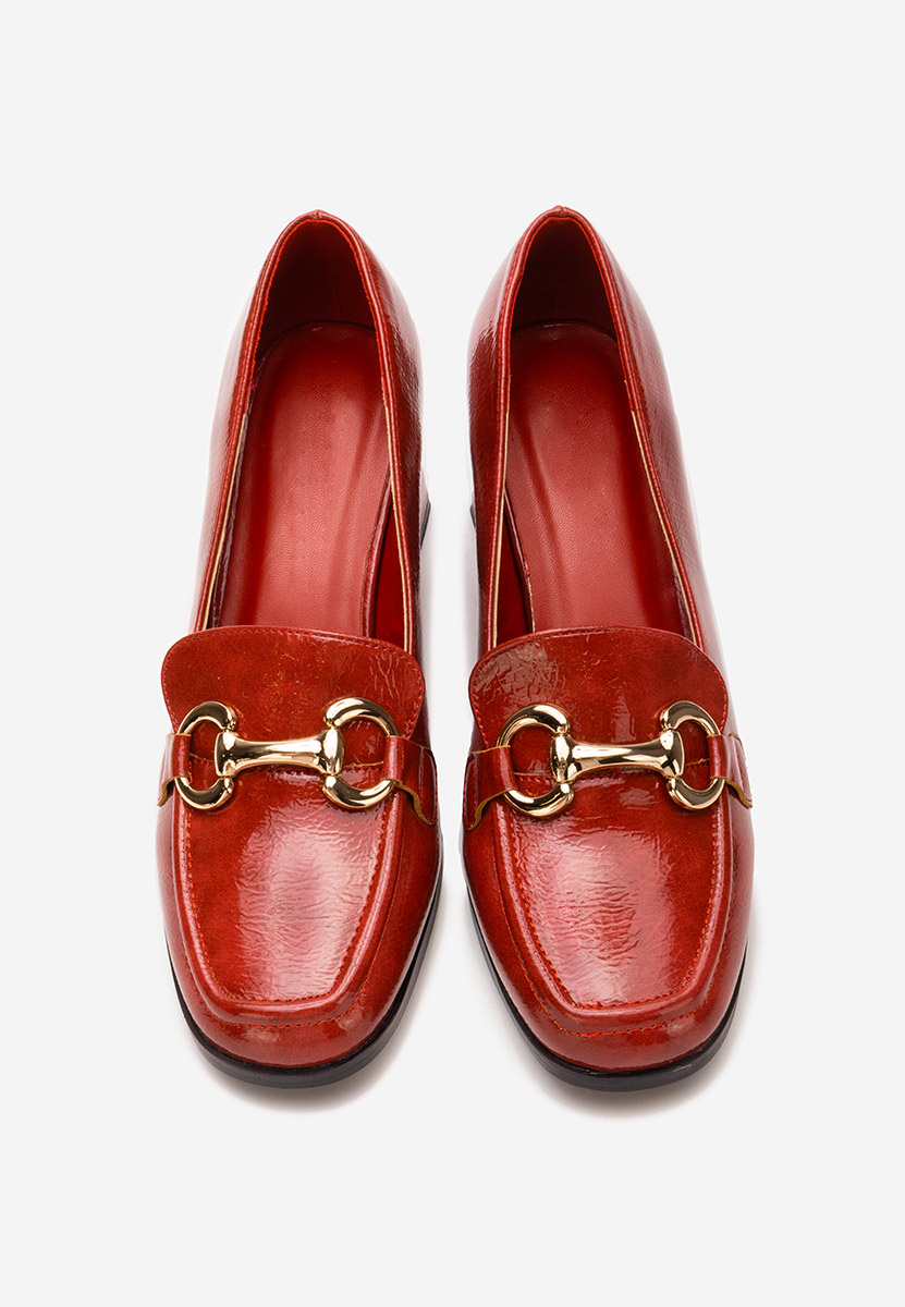 Loafers cipele Velosa vinsko crvena