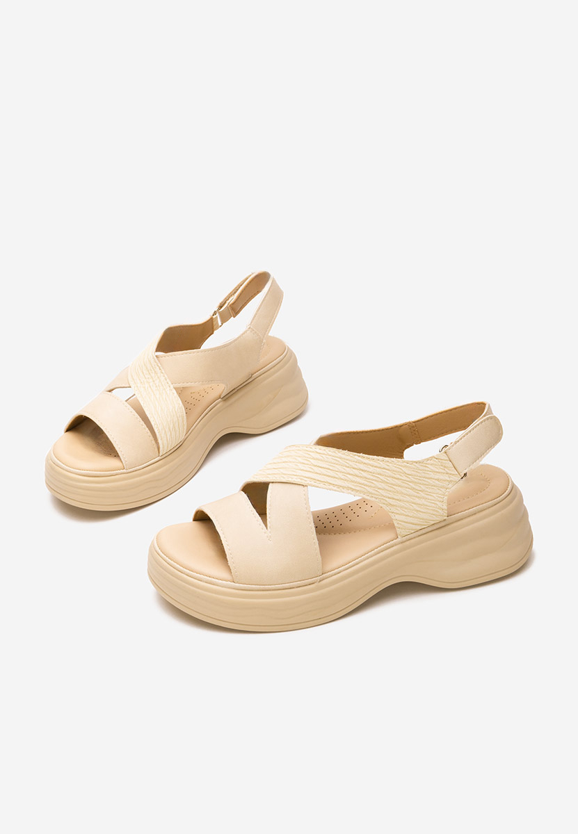 Sandale s platformom Ilise bež