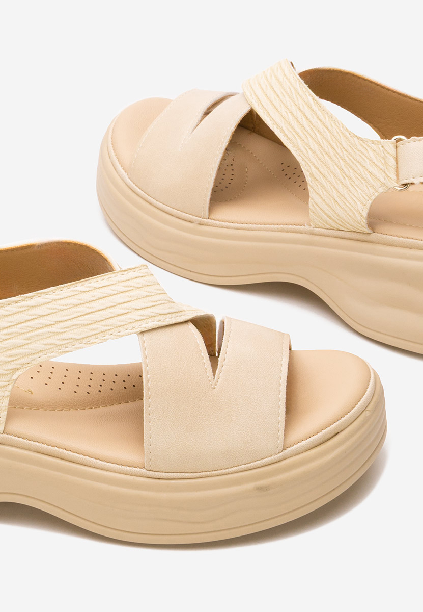 Sandale s platformom Ilise bež
