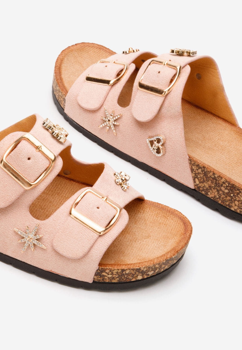 Papuče za ženske Moonie ružičasto