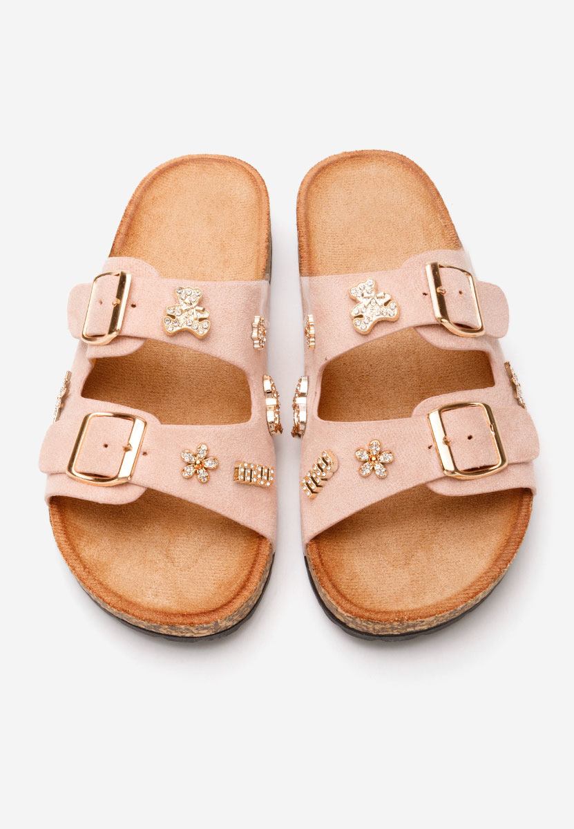 Papuče za ženske Moonie ružičasto