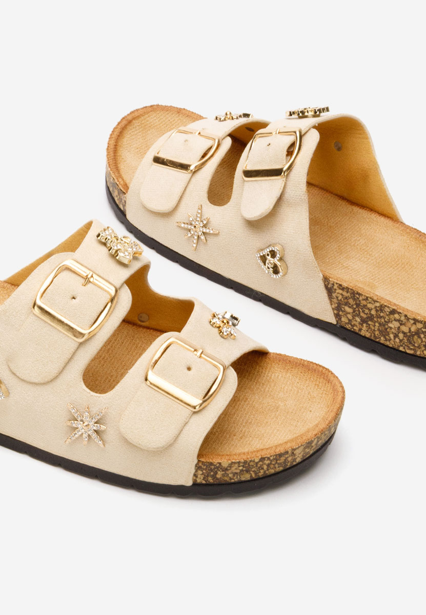 Papuče za ženske Moonie bež