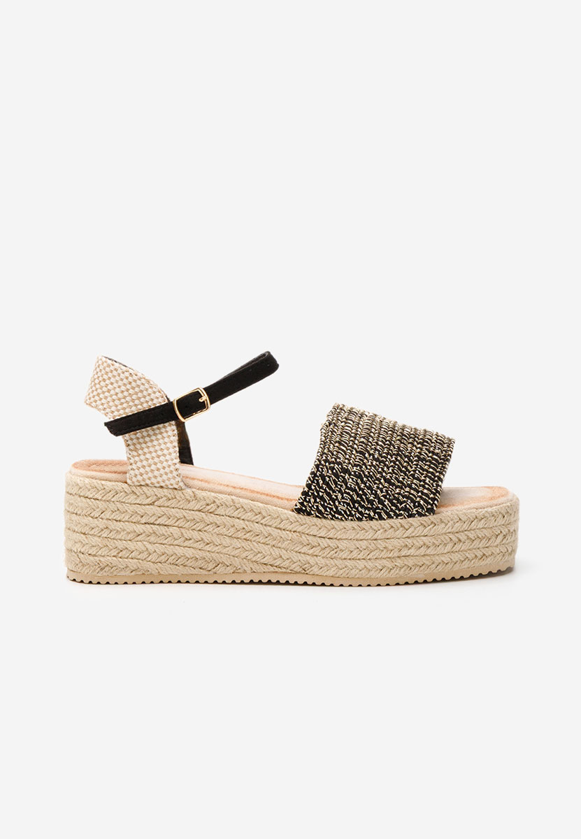 Sandale s platformom Jilly crno