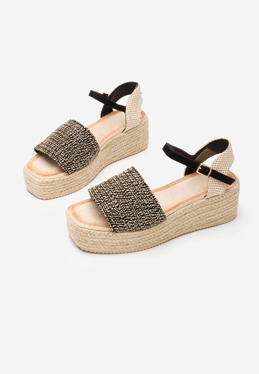 Sandale s platformom Jilly crno