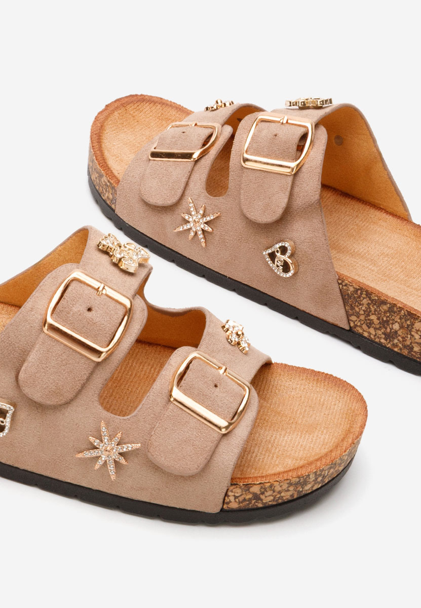 Papuče za ženske Moonie kaki