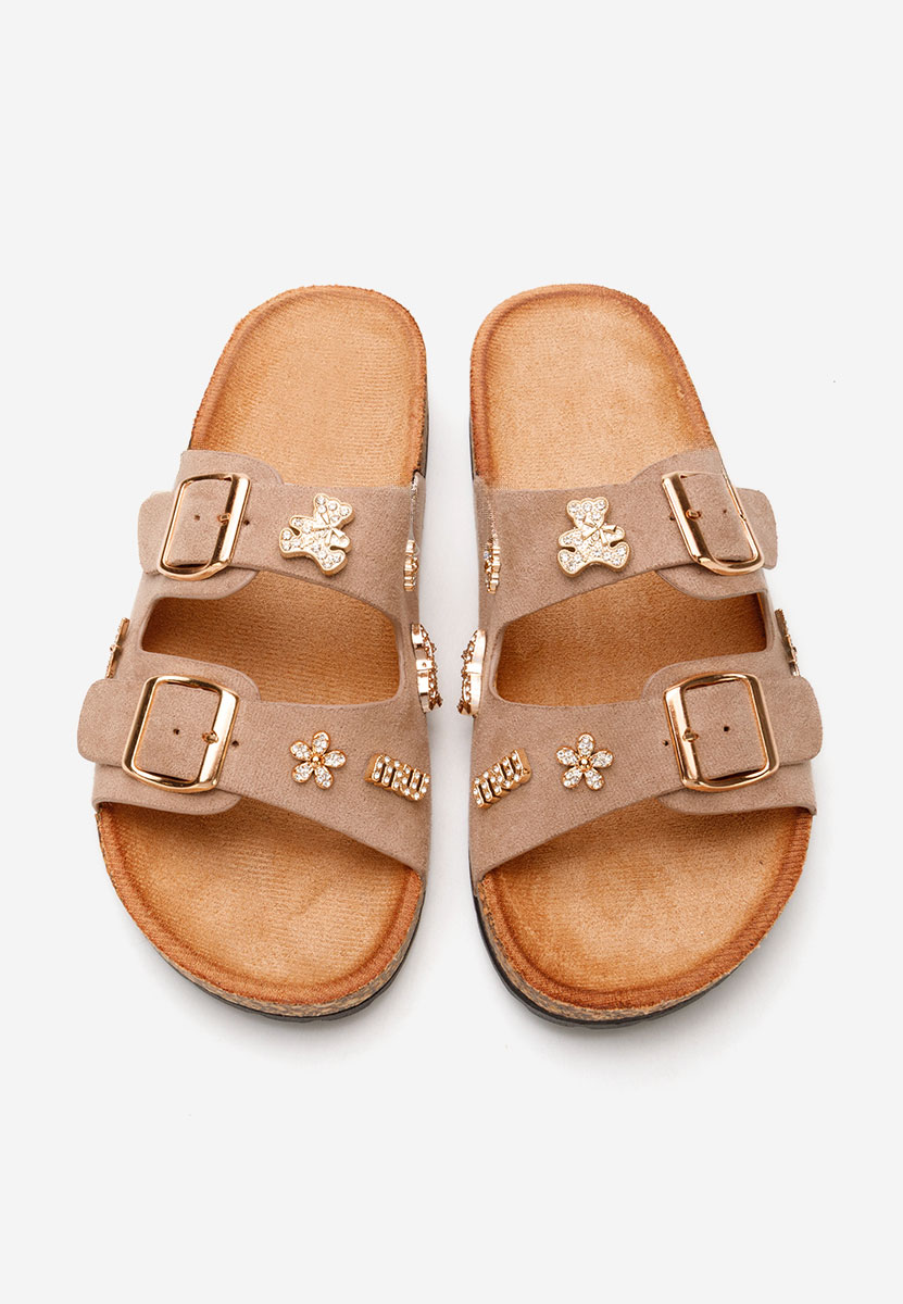 Papuče za ženske Moonie kaki