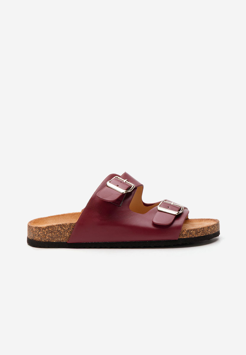 Papuče za ženske Evet V2 vinsko crvena