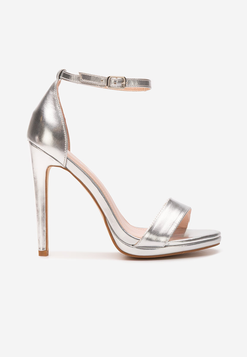Štikle sandale Barnysa srebrno