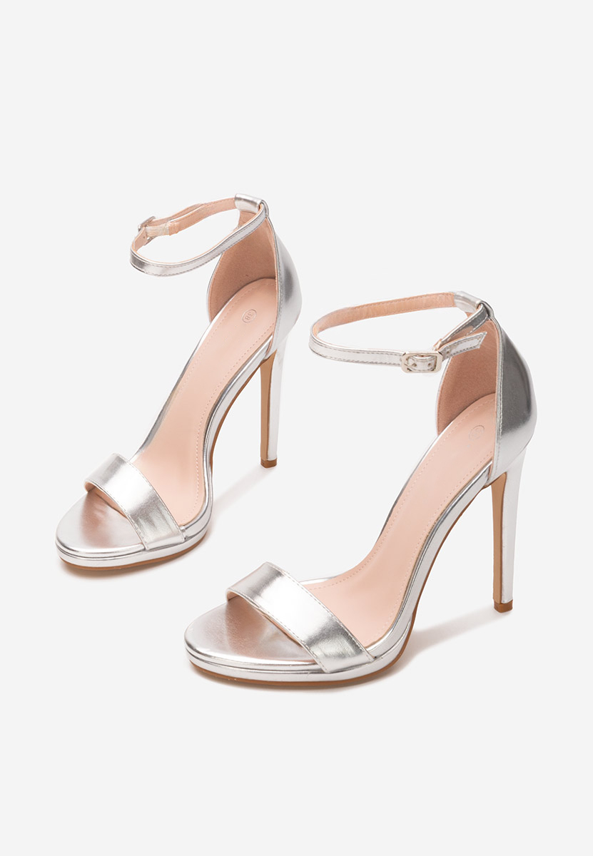 Štikle sandale Barnysa srebrno
