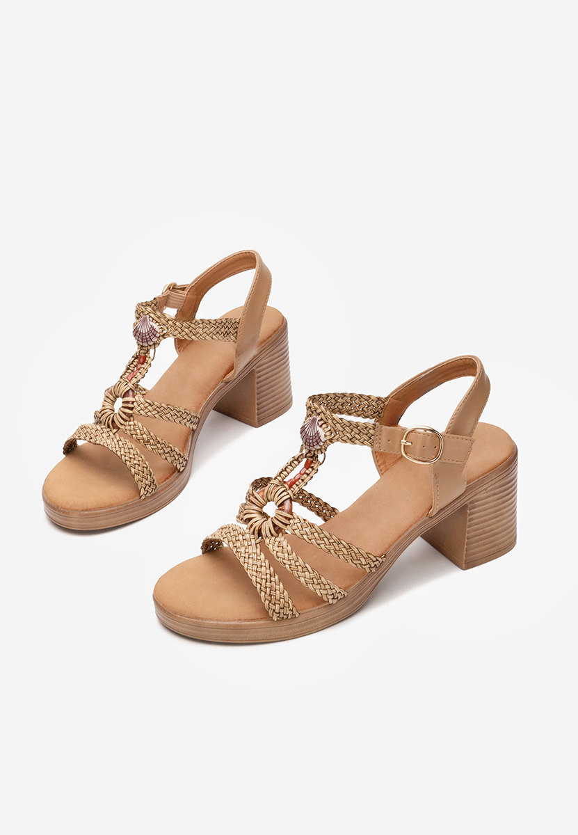 Sandale s petu Phylicia kaki