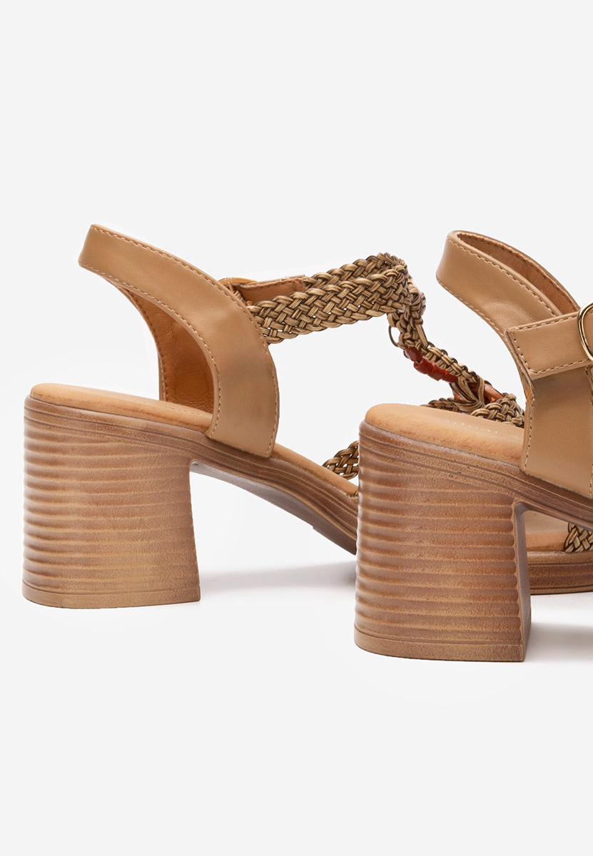 Sandale s petu Phylicia kaki